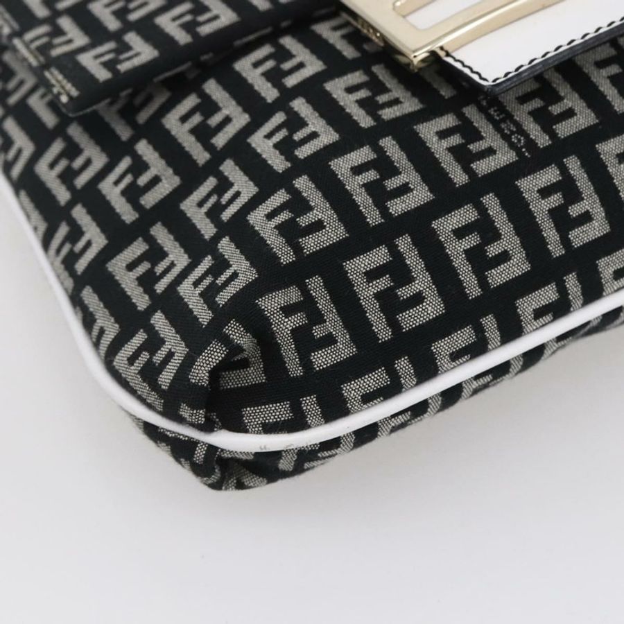 【日本直送】FENDI Zucchino 帆布 Mamma 水桶肩背包 棕色金色 正品 130807V-14