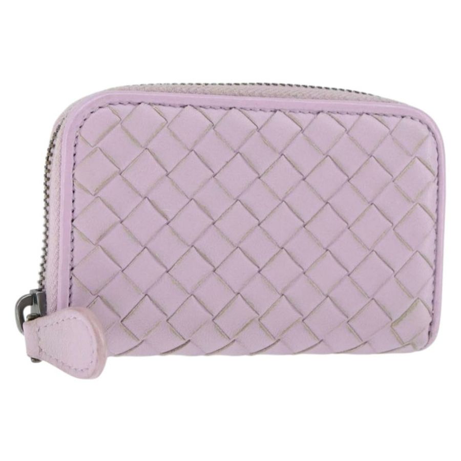 【日本直送】BOTTEGA VENETA INTRECCIATO 零皮夾皮革粉紅正品 am9574V-0
