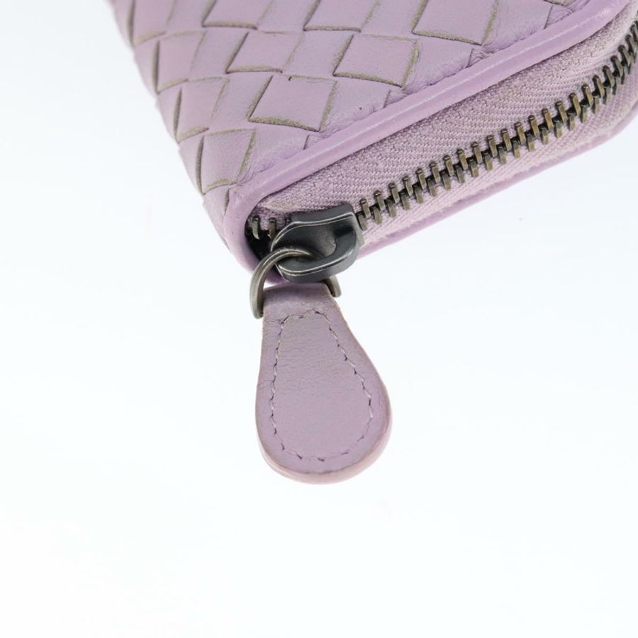 【日本直送】BOTTEGA VENETA INTRECCIATO 零皮夾皮革粉紅正品 am9574V-7