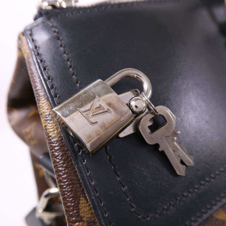 LOUIS VUITTON Monogram Greenwich銀扣手挽肩背兩用袋-14