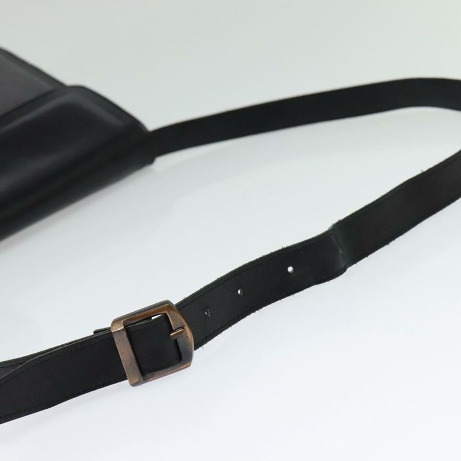 【日本直送】SAINT LAURENT 黑色金色皮革肩背包 正品 bs29361-6
