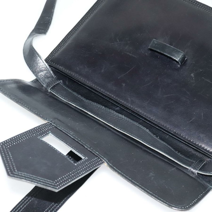 【日本直送】SAINT LAURENT 黑色金色皮革肩背包 正品 bs29361-9