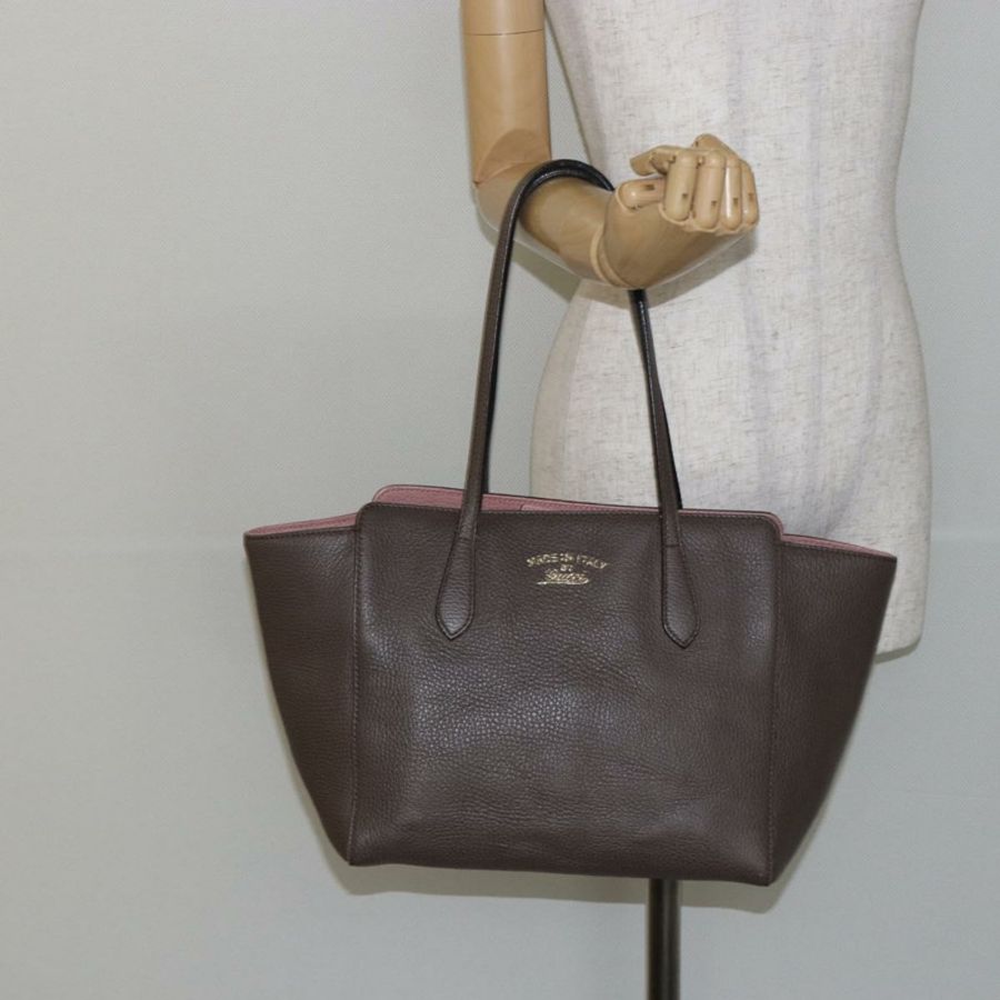 【日本直送】GUCCI 手提包 皮革 金灰色 354408 正品 hk2995-19