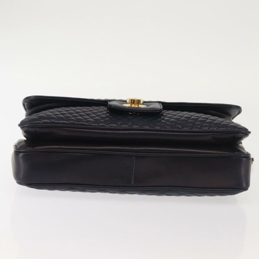 【日本直送】BALLY 鏈條單肩包 皮革 海軍藍 金色 正品 143089-4