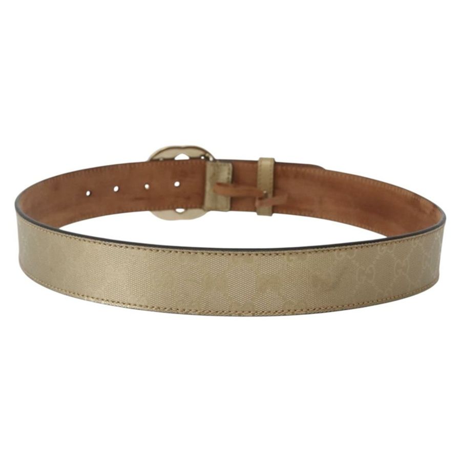 【日本直送】GUCCI GG 互扣式腰帶 37 吋 金色 114876 授權碼 143201-1
