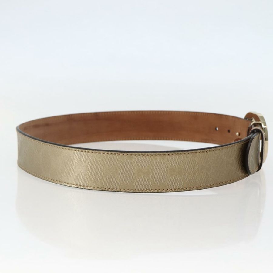 【日本直送】GUCCI GG 互扣式腰帶 37 吋 金色 114876 授權碼 143201-2