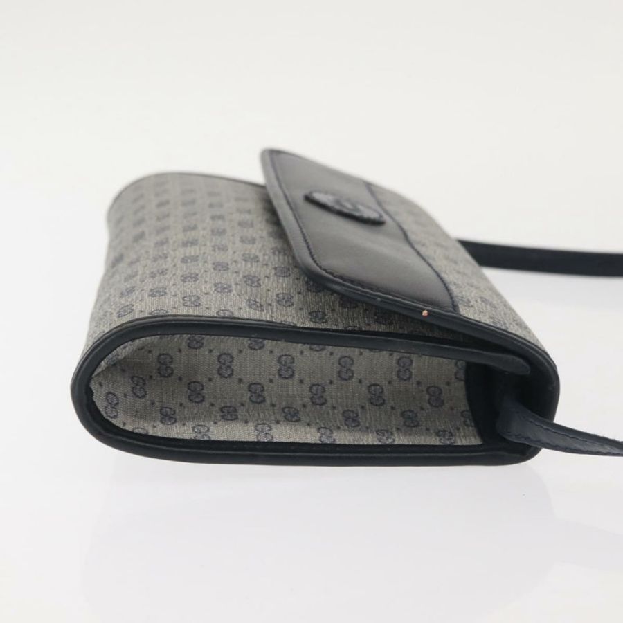 【日本直送】GUCCI Micro GG Supreme 單肩包 PVC 海軍藍/金色 004 89 1041 正品 144072-2