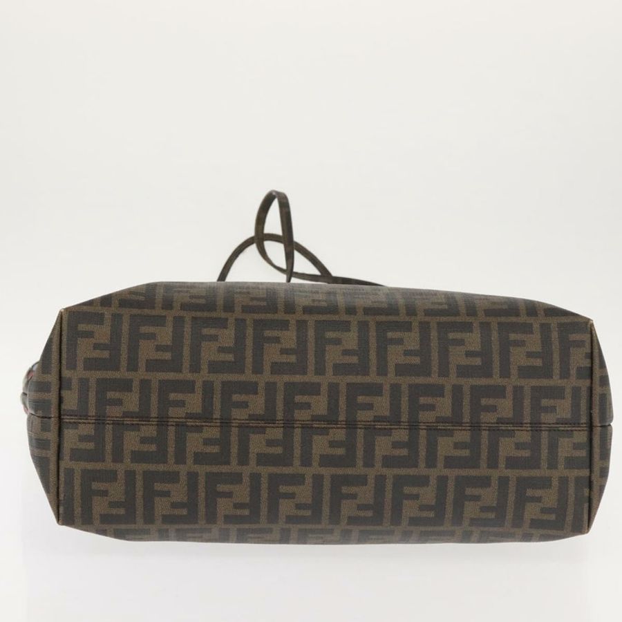 【日本直送】FENDI Zucca帆布手提包 黑色 棕色 正品 144917-4