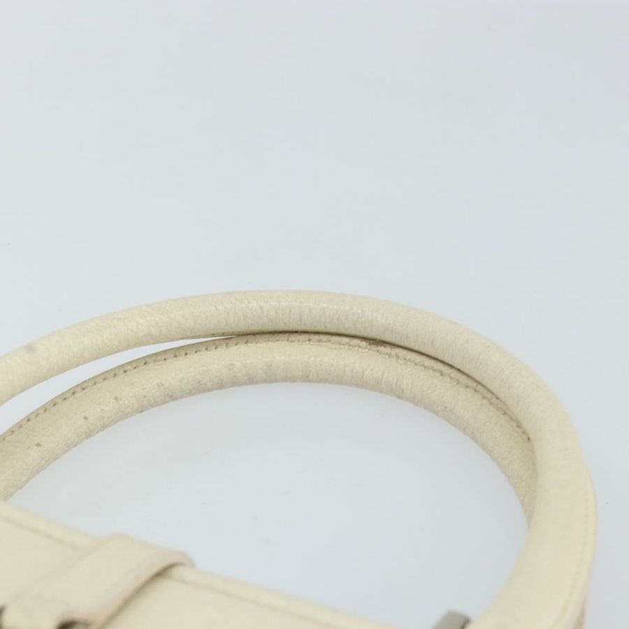 【日本直送】GUCCI Jackie 手提包 皮革 白色 銀色 002 1071 Auth ti3434-13