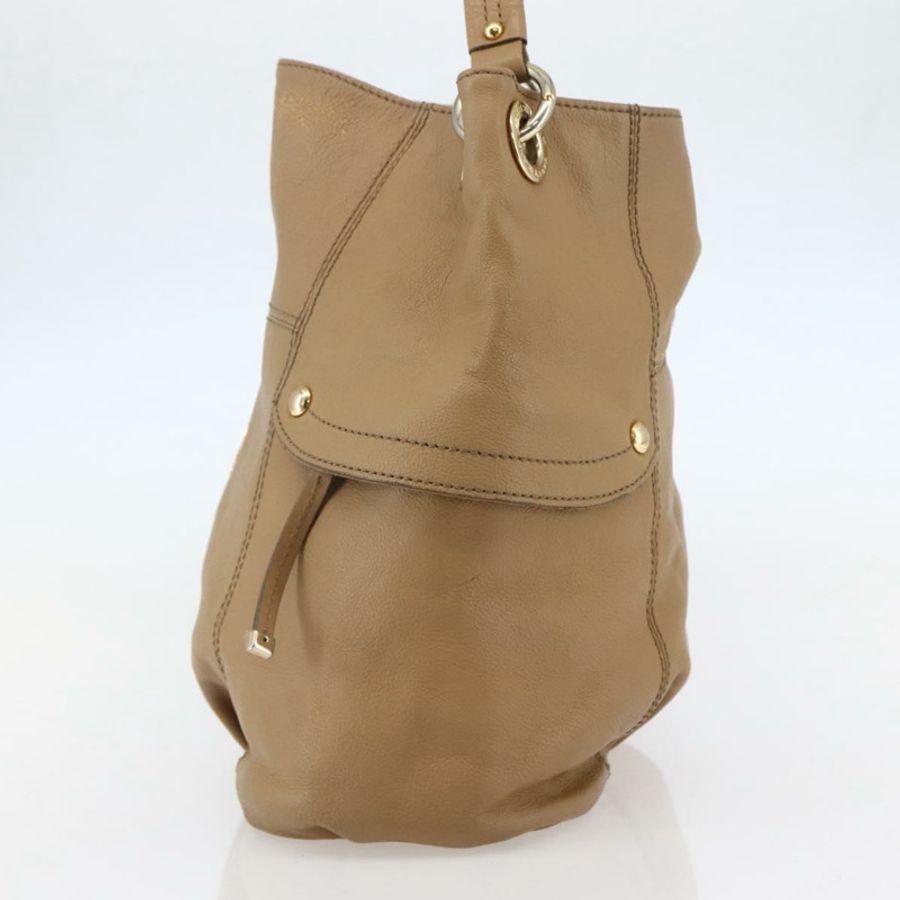 【日本直送】BURBERRY 藍標單肩包 皮革 米色 金色 正品 ti3445-3