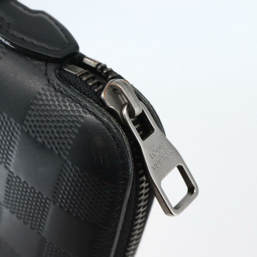 【日本直送】路易威登 Damier Infini Organizer Atholl 包 黑色 N41382 LV Auth BA6356-8