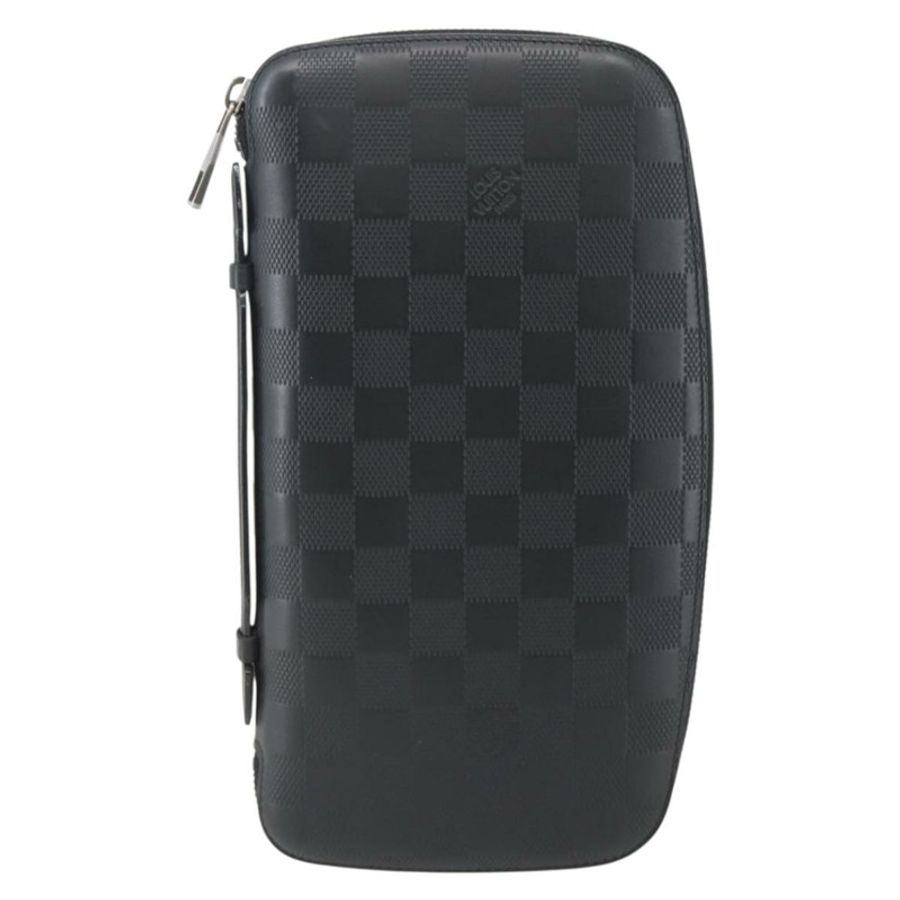 【日本直送】路易威登 Damier Infini Organizer Atholl 包 黑色 N41382 LV Auth BA6356-12