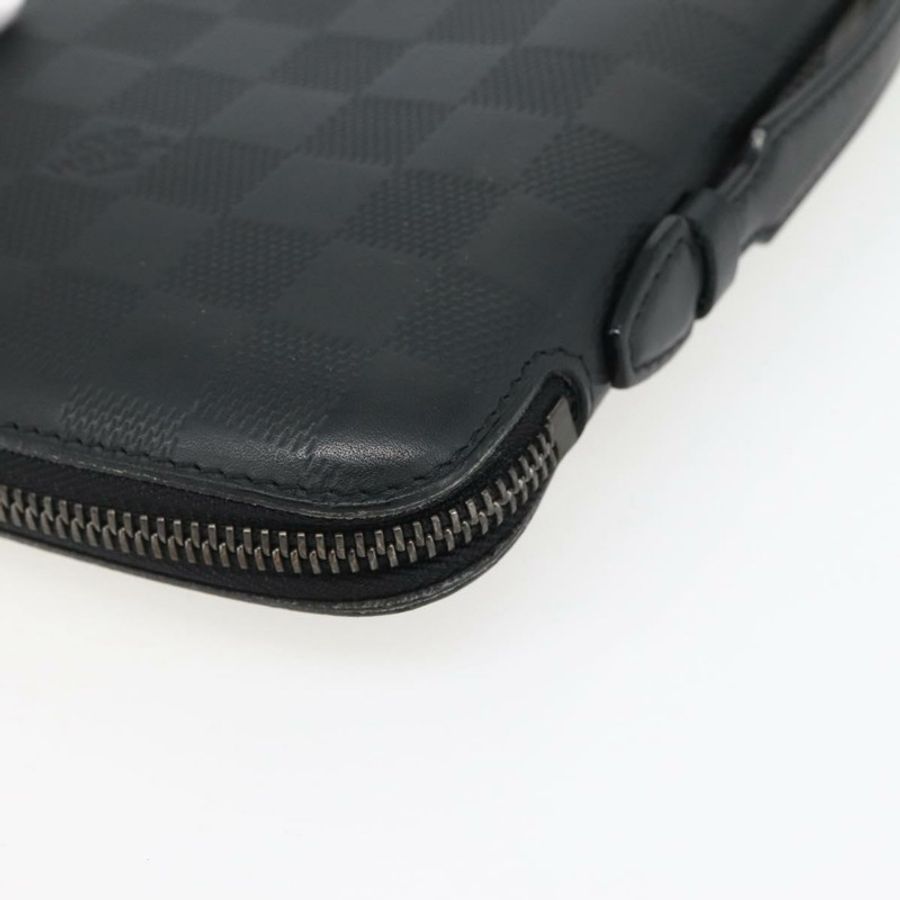 【日本直送】路易威登 Damier Infini Organizer Atholl 包 黑色 N41382 LV Auth BA6356-14