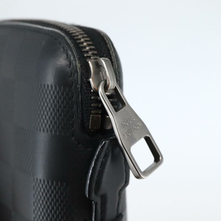 【日本直送】路易威登 Damier Infini Organizer Atholl 包 黑色 N41382 LV Auth BA6356-16