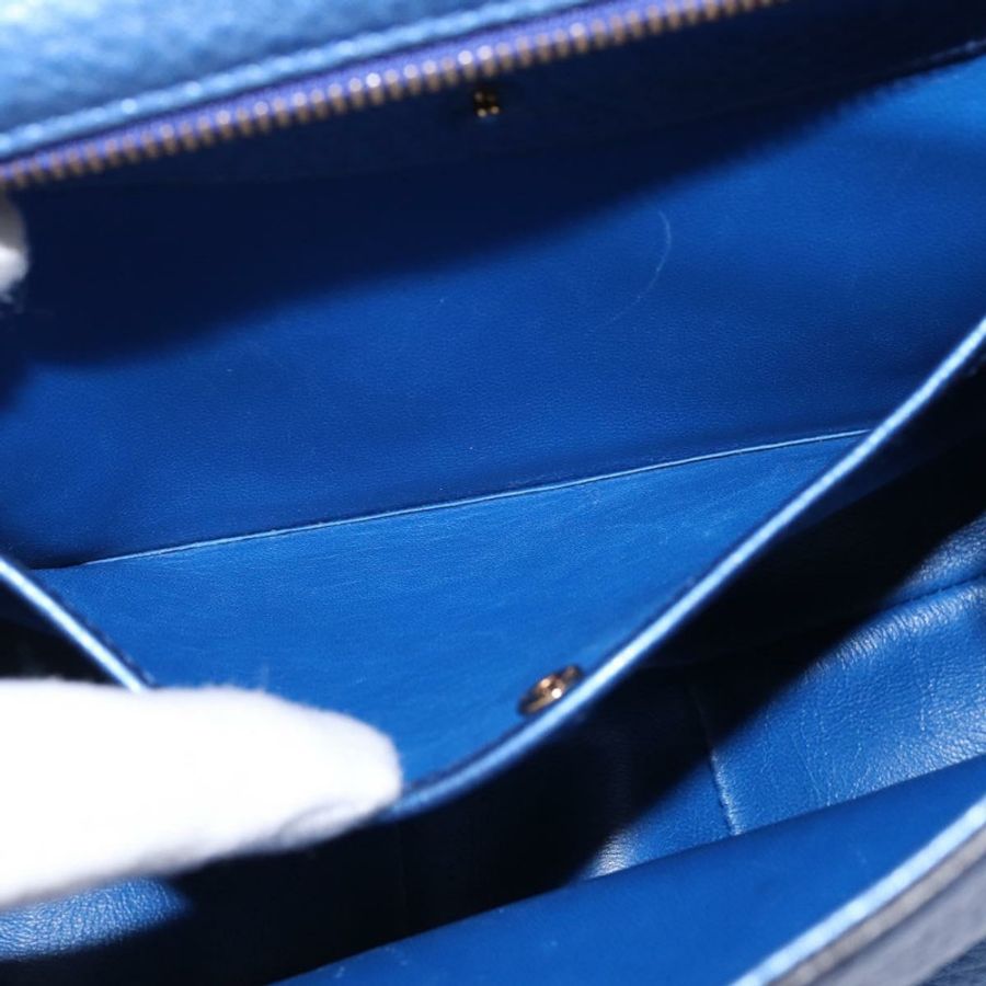 【日本直送】GUCCI 竹節肩背包 皮革 藍色 0525040 347101 正品 144873-20