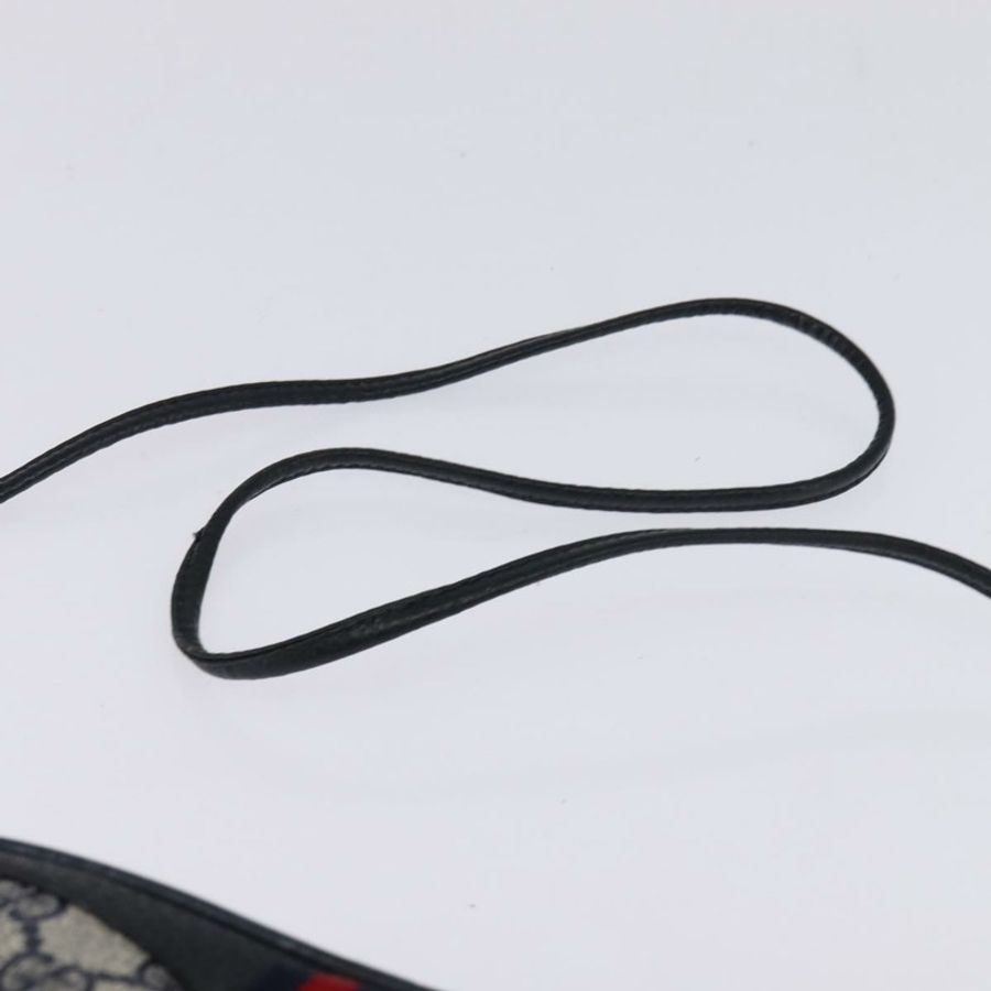 【日本直送】GUCCI GG Supreme Sherry Line 單肩包 PVC 海軍藍 金色 89 02 066 正品 145357-7