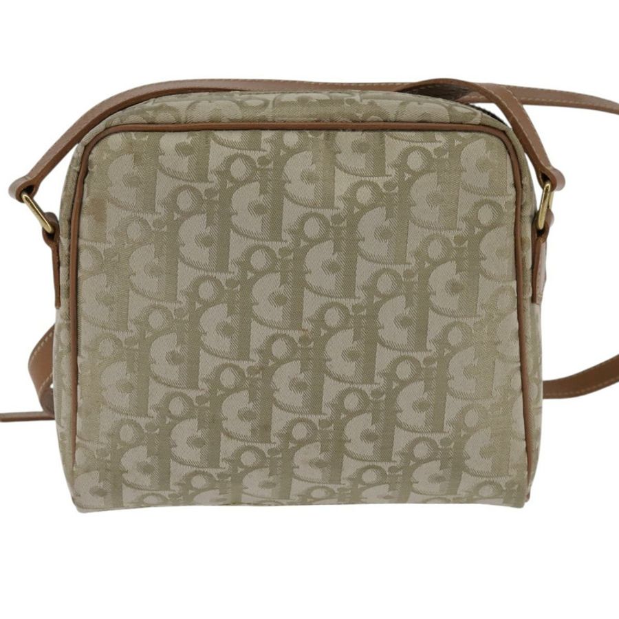 【日本直送】Christian Dior Trotter帆布肩背包 金色 米色 正品 145961-1