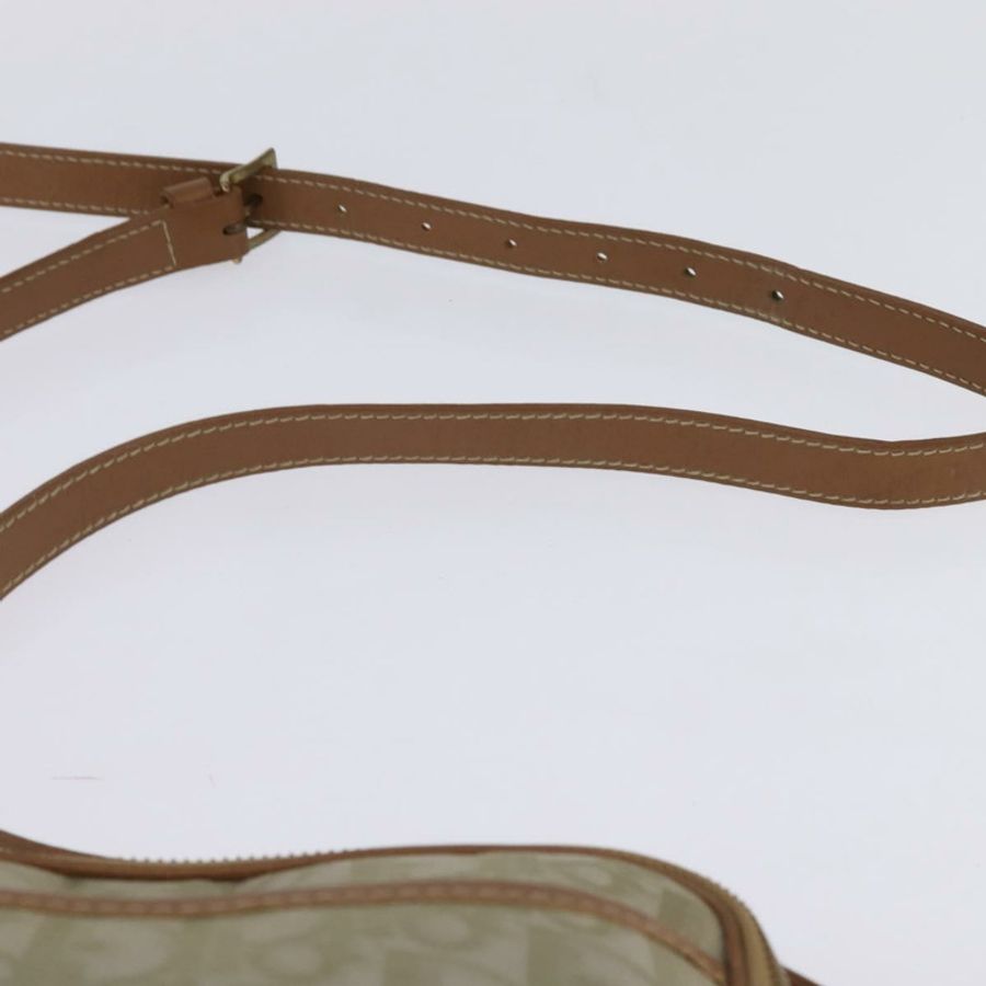 【日本直送】Christian Dior Trotter帆布肩背包 金色 米色 正品 145961-7