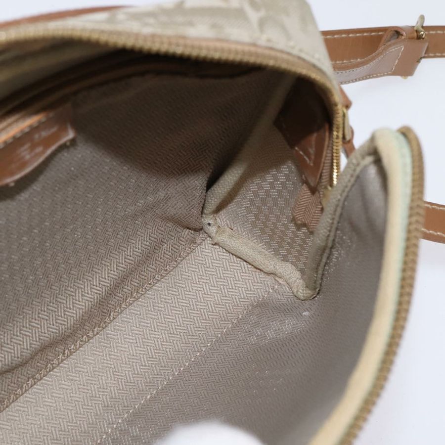 【日本直送】Christian Dior Trotter帆布肩背包 金色 米色 正品 145961-16