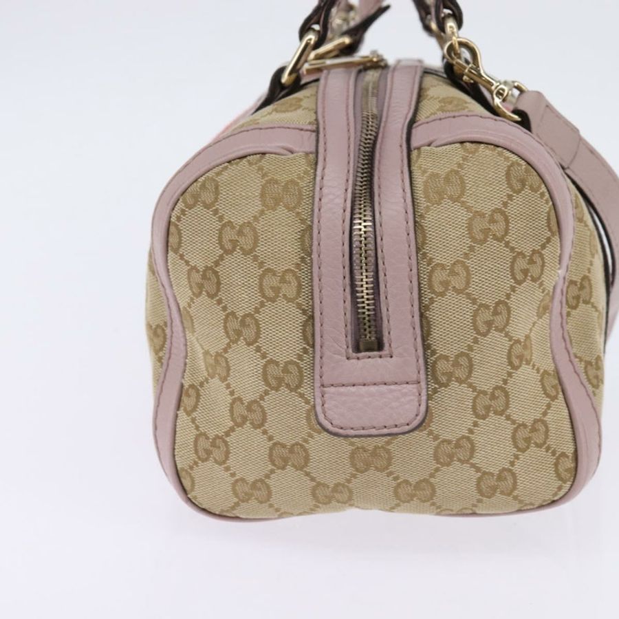 【日本直送】GUCCI GG帆布波士頓包 兩用 米色/金色 269876 正品 145953-3