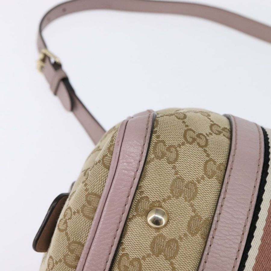 【日本直送】GUCCI GG帆布波士頓包 兩用 米色/金色 269876 正品 145953-15