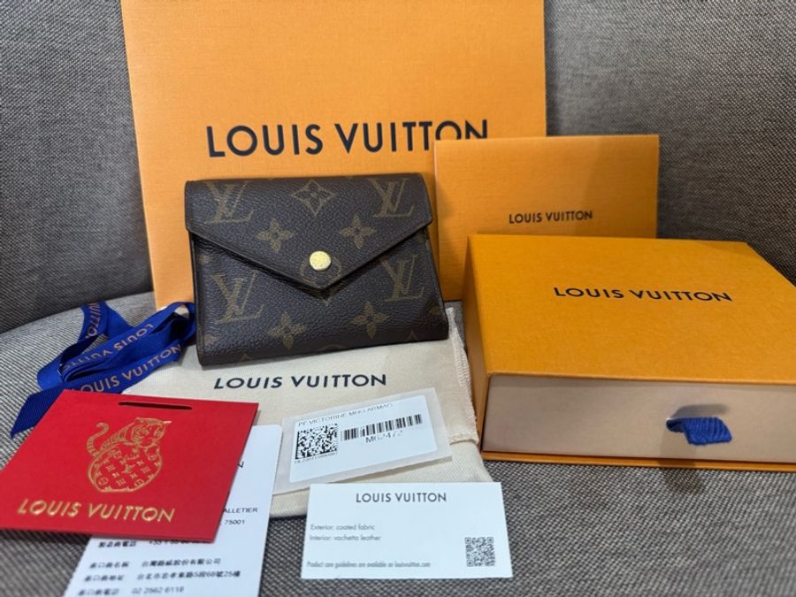 Louis Vuitton 專櫃大全配 老花經典短夾-4