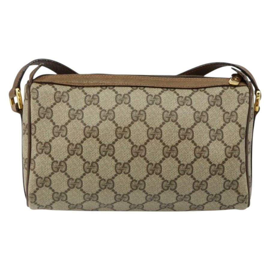【日本直送】GUCCI GG Supreme Web Sherry Line 手提包 PVC 米色 金色 89 02 018 正品 145882-1