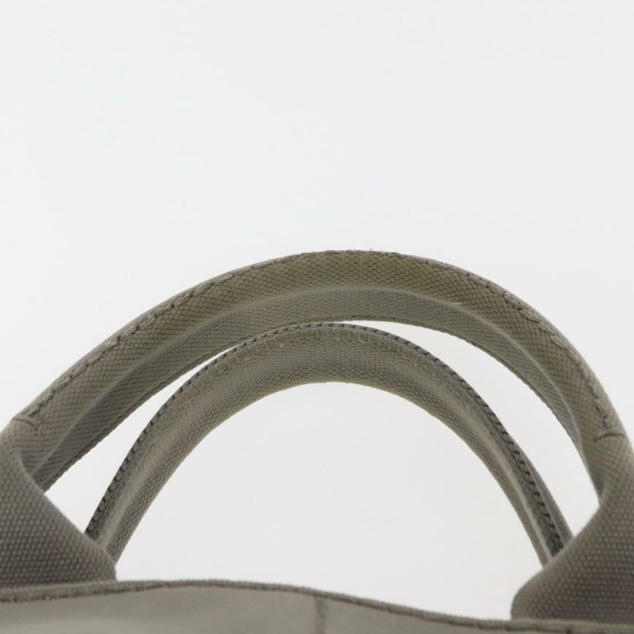 【日本直送】PRADA Canapa MM 手袋 帆布 灰色 銀色 正品 hk3116-7