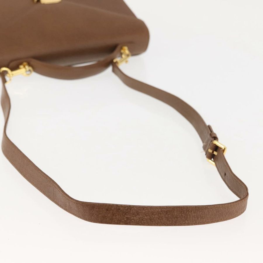 【日本直送】華倫天奴 (VALENTINO) 手提包 皮革 兩用 棕色 金色 正品 bs29793-7