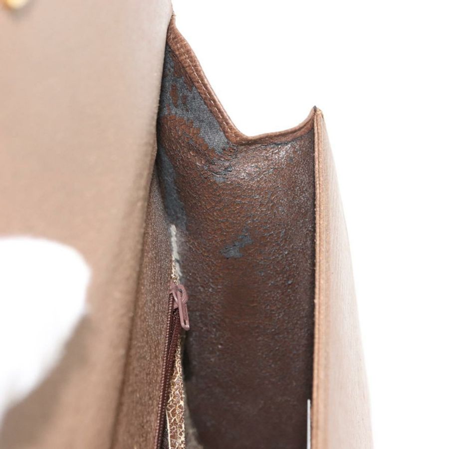 【日本直送】華倫天奴 (VALENTINO) 手提包 皮革 兩用 棕色 金色 正品 bs29793-22
