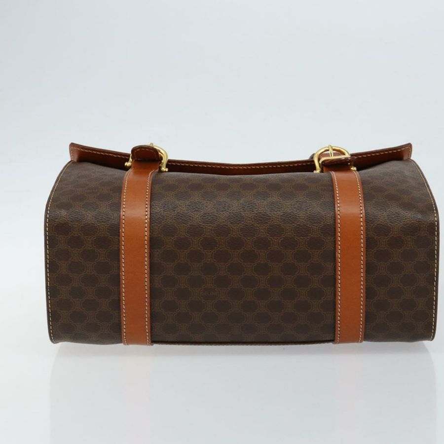 【日本直送】CELINE Macadam帆布手提包 PVC皮革 棕色 正品 ki6046-4