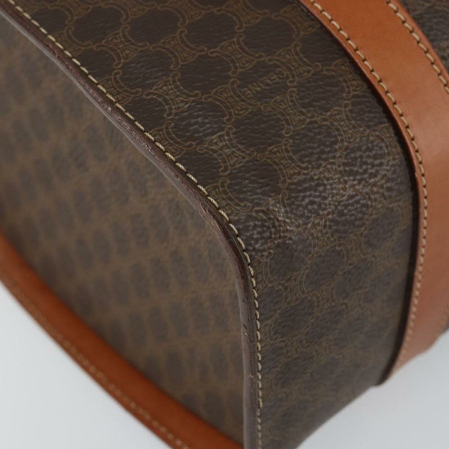 【日本直送】CELINE Macadam帆布手提包 PVC皮革 棕色 正品 ki6046-13