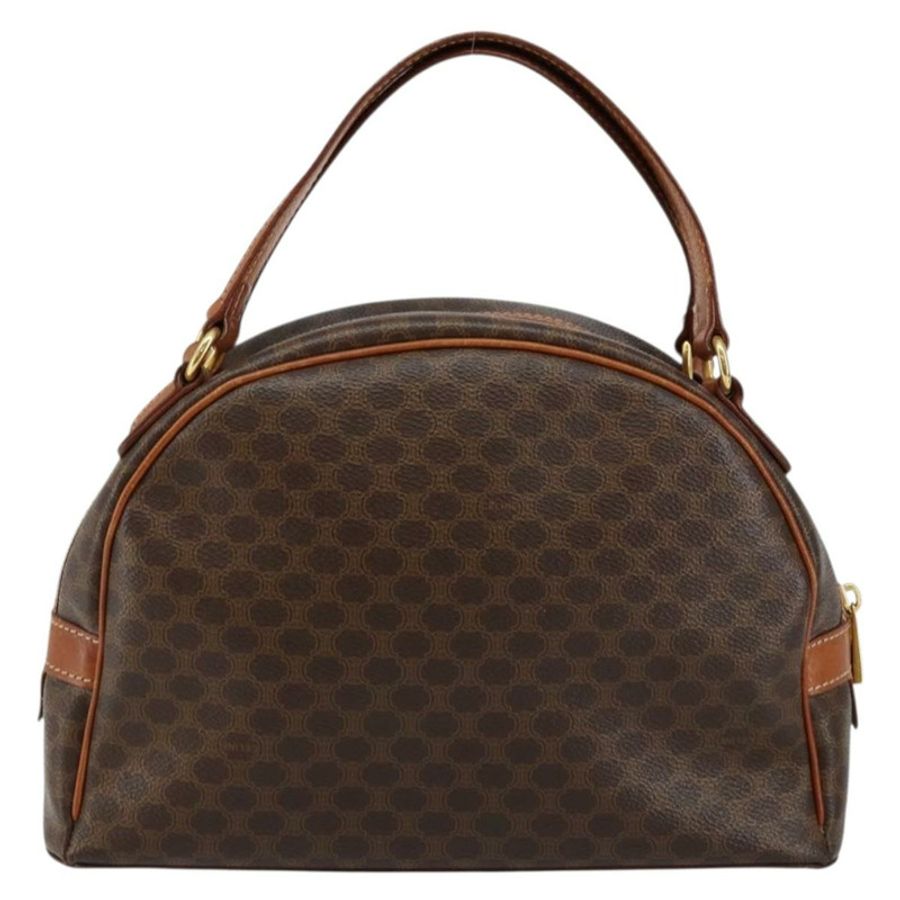 【日本直送】CELINE Macadam帆布手提包 PVC皮革 棕色 正品 ki6094-1