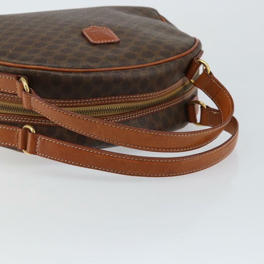 【日本直送】CELINE Macadam帆布手提包 PVC皮革 棕色 正品 ki6094-6