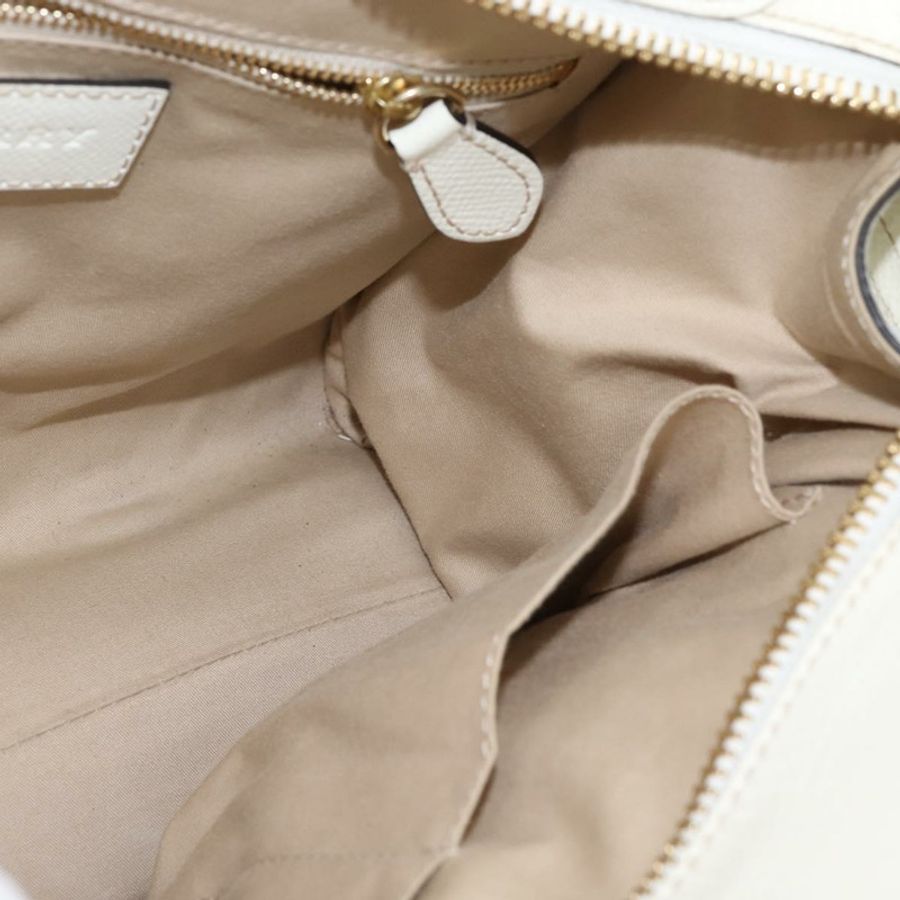 【日本直送】BURBERRY Nova 格紋手提包 PVC 皮革 兩用 米色 金色 正品 147477-19