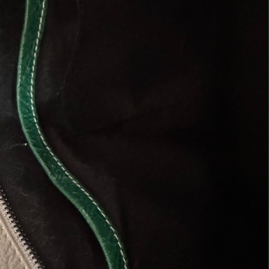 Balenciaga Bazar中號 綠色條紋-12
