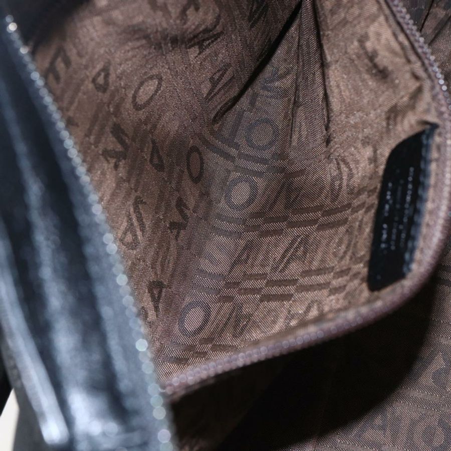 【日本直送】Salvatore Ferragamo Gancini 手袋 皮革 黑色 銀色 正品 147518-20