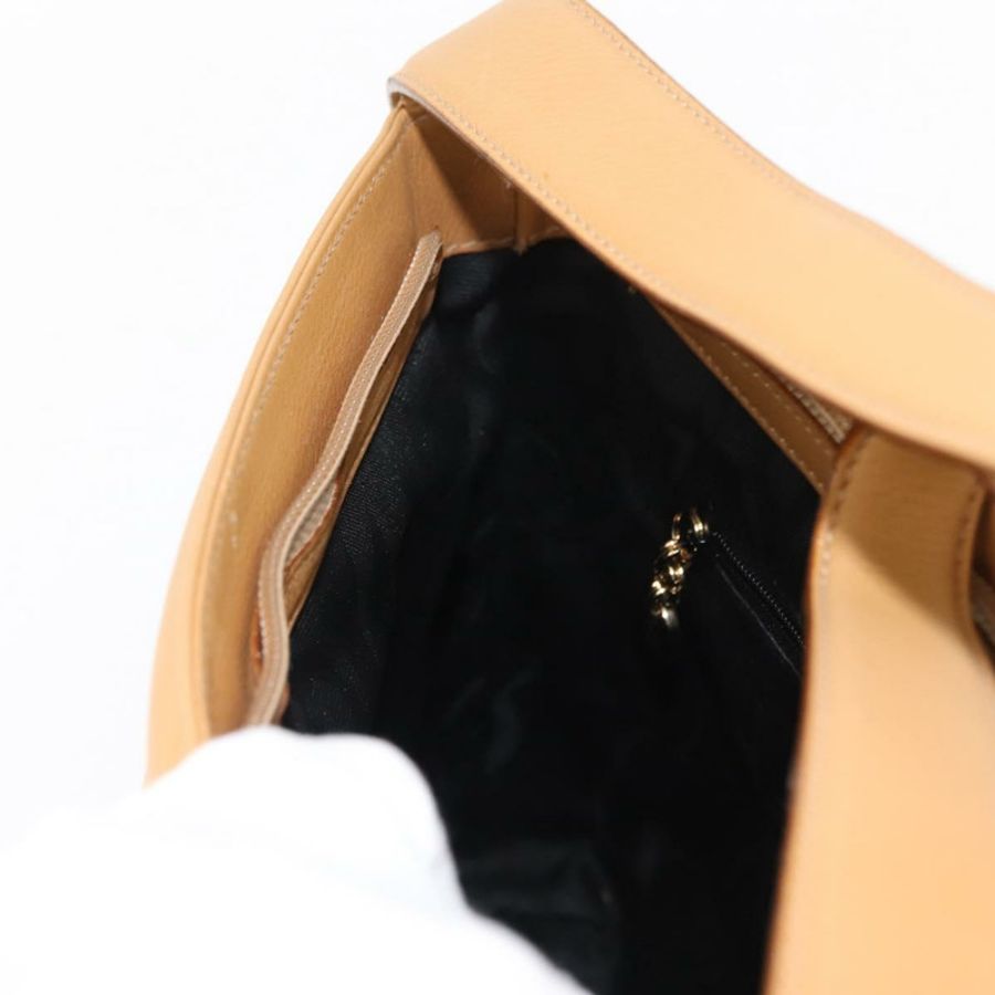 【日本直送】Salvatore Ferragamo 皮革肩背包 米色 金色 正品 gh1110-18