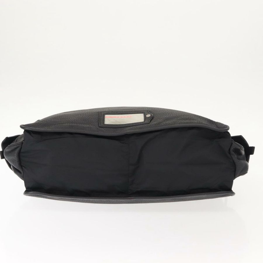 【日本直送】PRADA 運動手提包 尼龍皮革 黑色 銀色 正品 gh1071-4