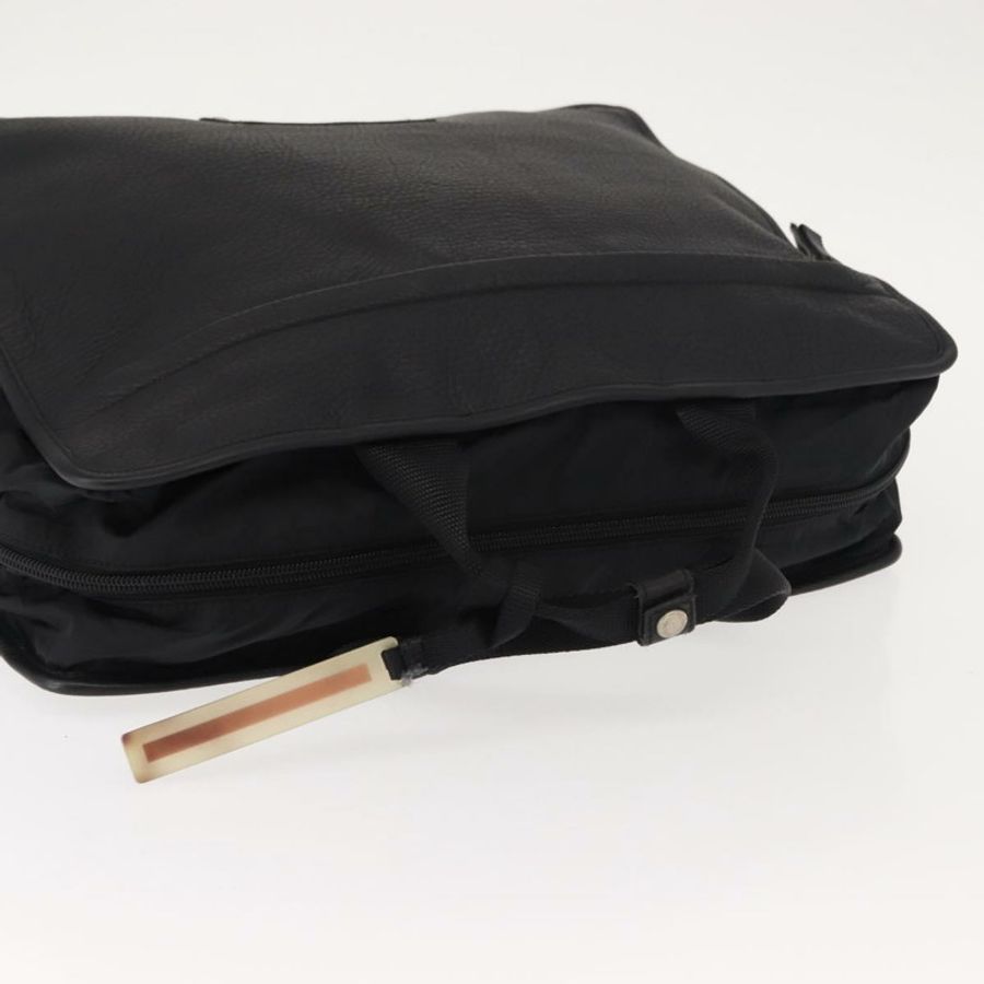 【日本直送】PRADA 運動手提包 尼龍皮革 黑色 銀色 正品 gh1071-5