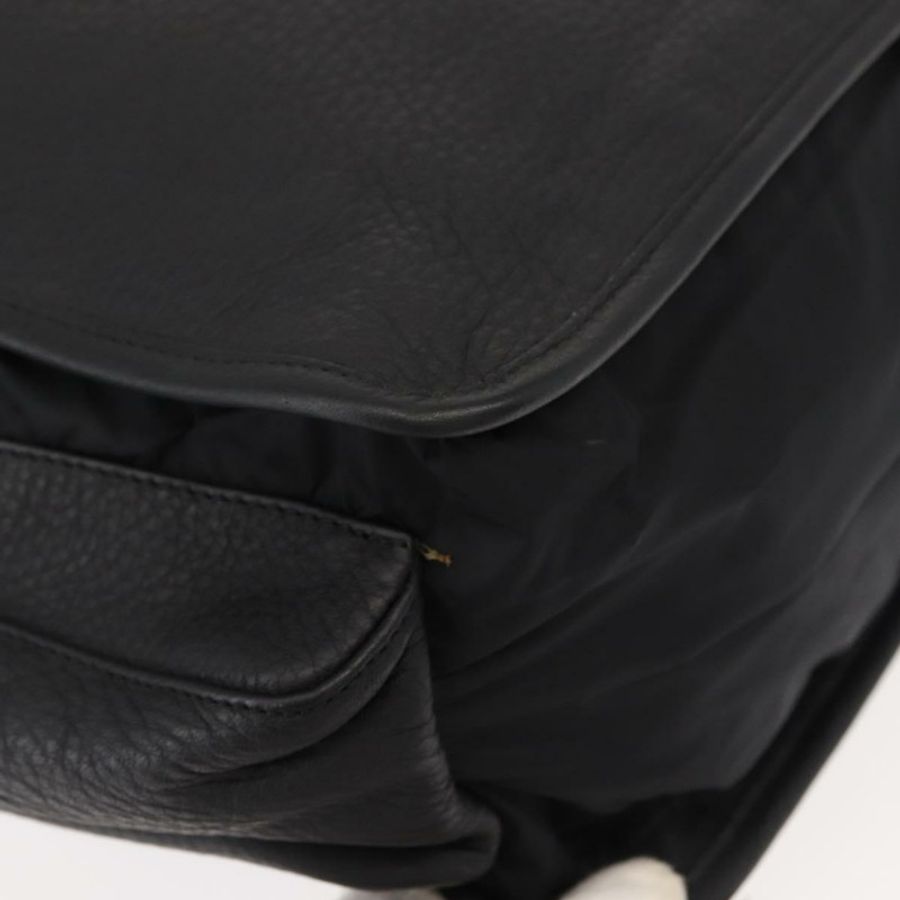 【日本直送】PRADA 運動手提包 尼龍皮革 黑色 銀色 正品 gh1071-8