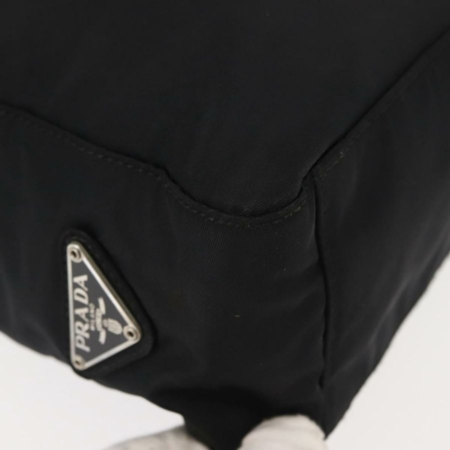 【日本直送】PRADA 尼龍托特包 黑色 銀色 正品 gh1067-14