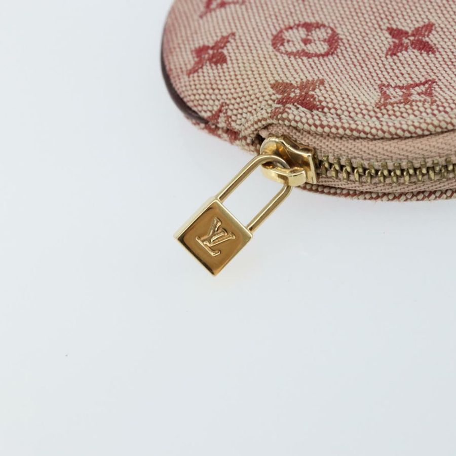 【日本直送】路易威登 Monogram 迷你 Porte Monnaie Ron 零錢包紅色 M92462 正品 gh1169-7