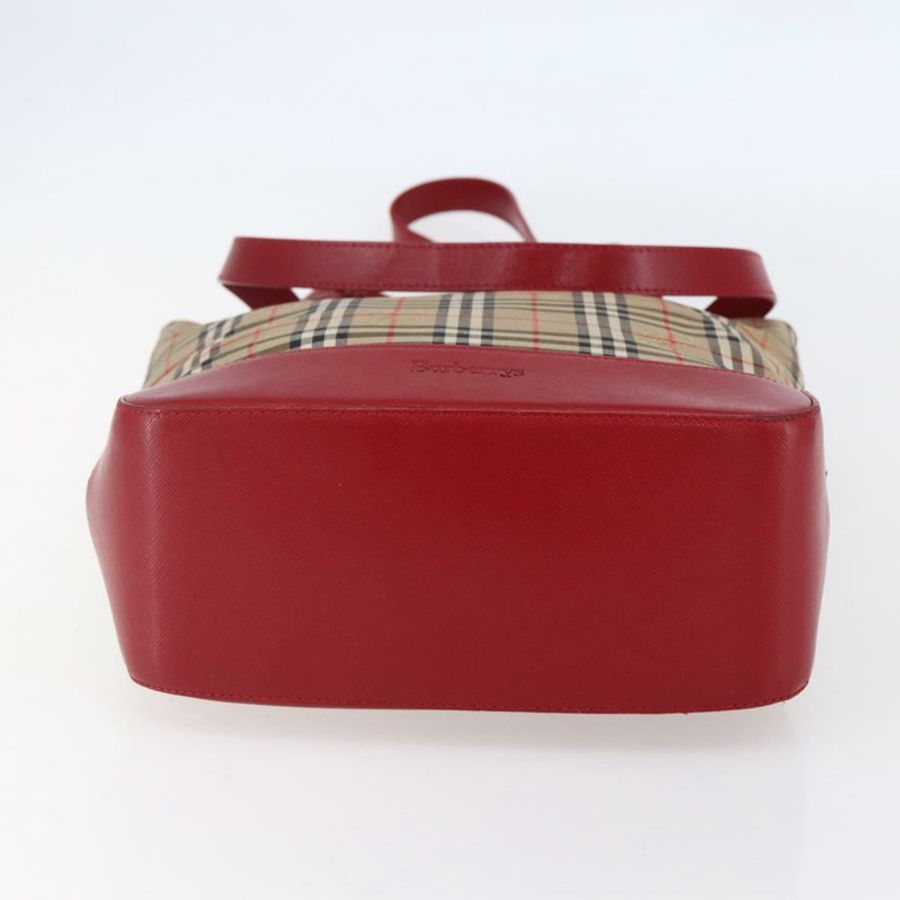 【日本直送】Burberrys Nova 格紋帆布手提包 米色 金色 正品 149150-4