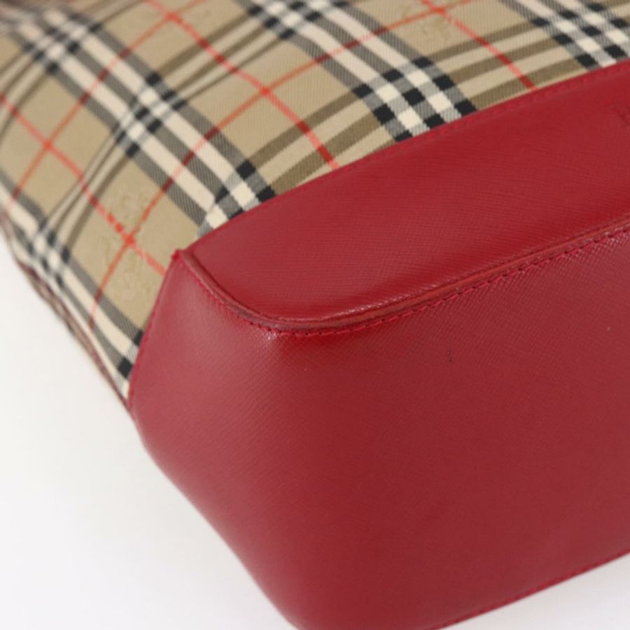 【日本直送】Burberrys Nova 格紋帆布手提包 米色 金色 正品 149150-13
