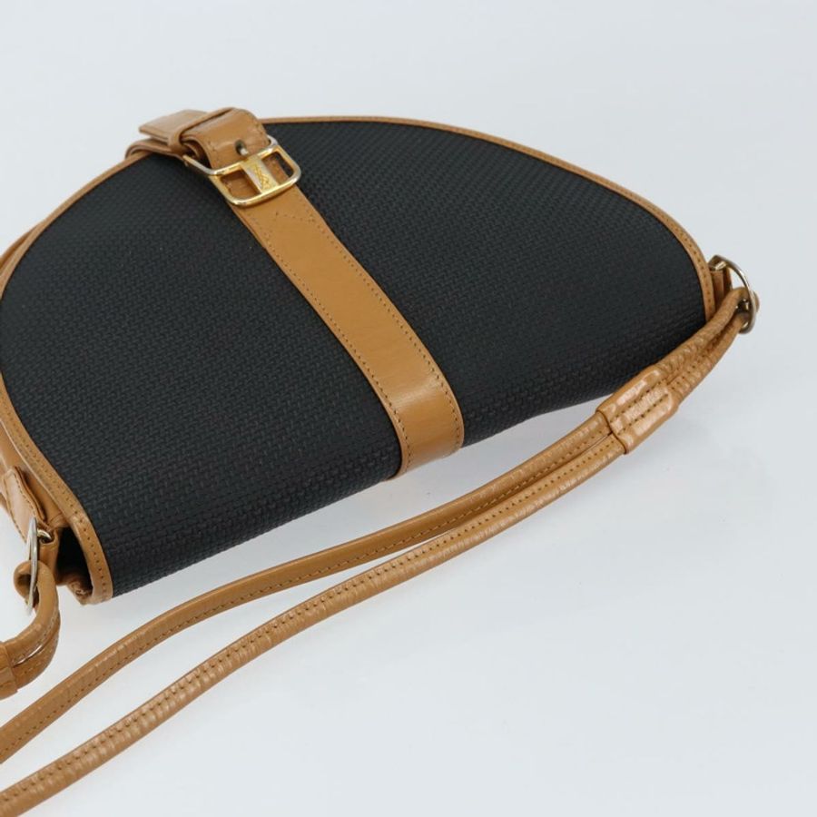 【日本直送】SAINT LAURENT 單肩包 PVC 皮革 黑色 金色 正品 150003-5