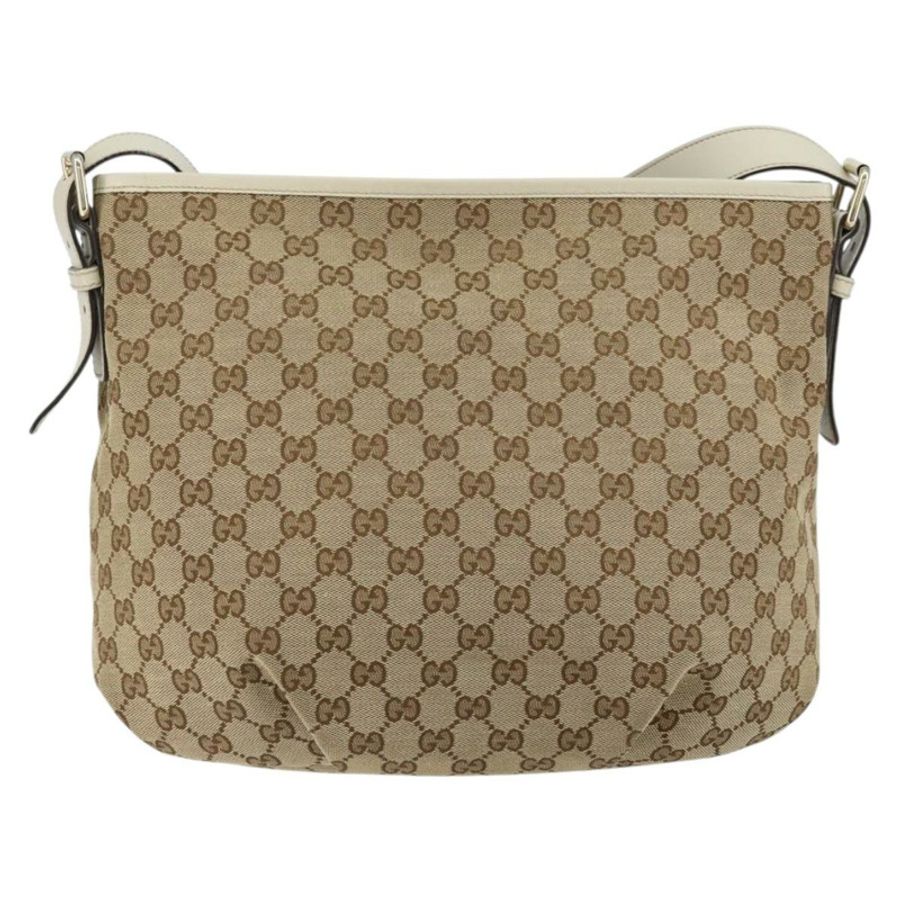 【日本直送】GUCCI GG帆布肩背包 米色 金色 正品 148374-2