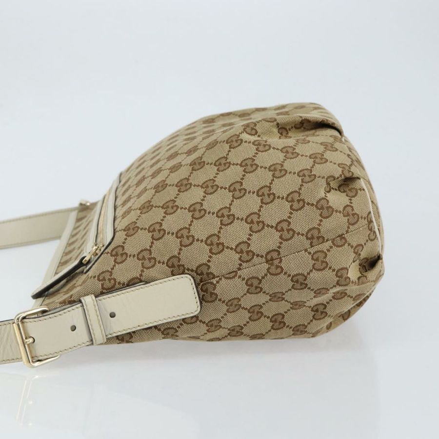 【日本直送】GUCCI GG帆布肩背包 米色 金色 正品 148374-4