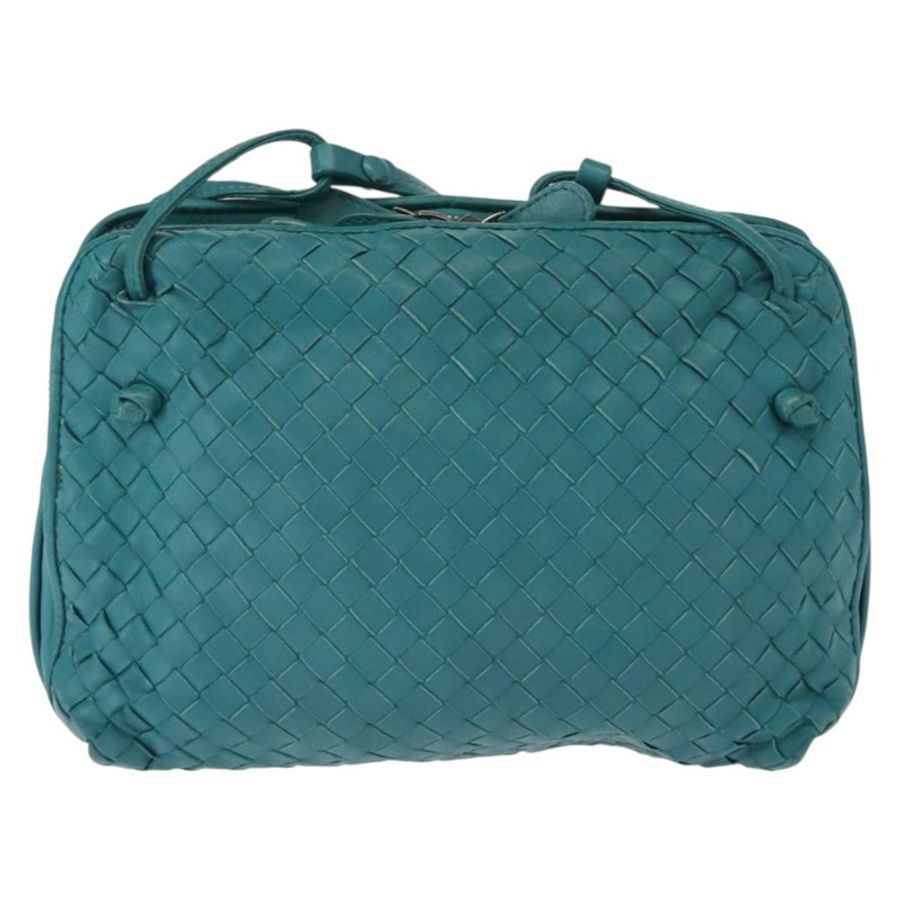 【日本直送】BOTTEGA VENETA INTRECCIATO 皮革單背包,土耳其藍,正品 148399-1
