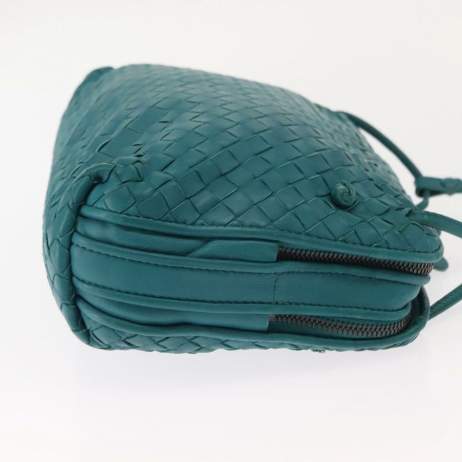 【日本直送】BOTTEGA VENETA INTRECCIATO 皮革單背包,土耳其藍,正品 148399-3